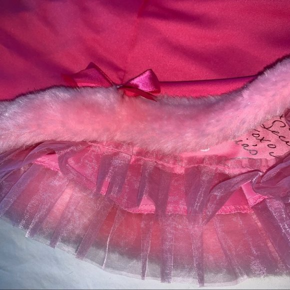 Victoria's Secret "Sexy Little Things" Limited Edition Skirt Pink Faux Fur OS - Picture 6 of 11
